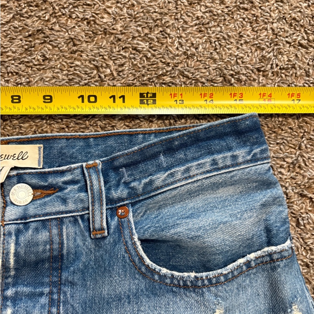 Madewell Light Blue Flare Jeans Low Sluggy Baggy size 27 - Picture 7 of 11